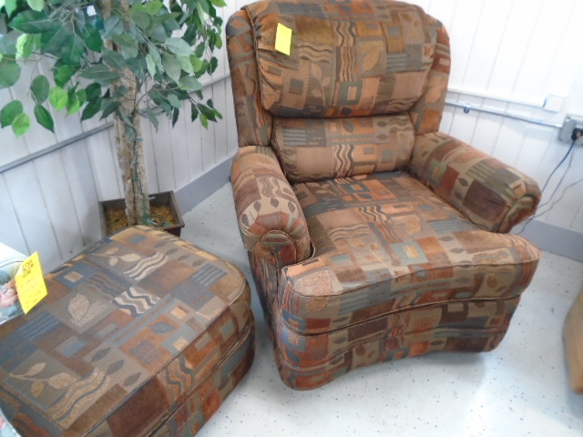 Back Recliner and Footstool