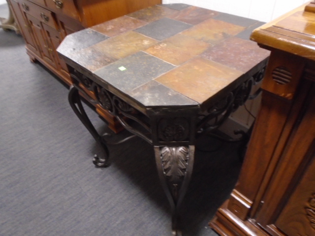 Slate Top Accent Table